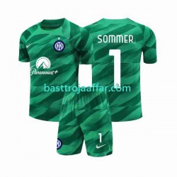Inter Milan Sommer 1 Målvakt Barn Borta Fotbollströja 2023-2024 Kortärmad Inter Milan Sommer 1 Målvakt Barn Borta Fotbollströja 2023-2024 Kortärmad