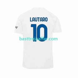 Inter Milan Lautaro Martinez 10 Män Borta Fotbollströja 2023-2024 Kortärmad