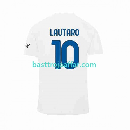 Inter Milan Lautaro Martinez 10 Män Borta Fotbollströja 2023-2024 Kortärmad