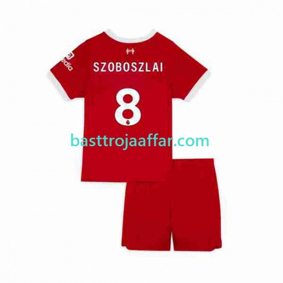 Liverpool Dominik Szoboszlai 8 Barn Hemma Fotbollströja 2023 Kortärmad