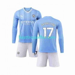 Manchester City Kevin De Bruyne 17 Barn Hemma Fotbollströja 2023-2024 Långärmad Manchester City Kevin De Bruyne 17 Barn Hemma Fotbollströja 2023-2024 Långärmad