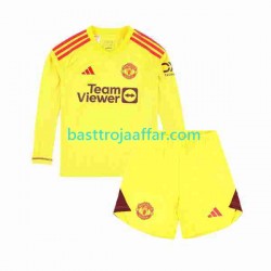Manchester United Målvakt Barn Hemma Fotbollströja 2023-2024 Långärmad Manchester United Målvakt Barn Hemma Fotbollströja 2023-2024 Långärmad