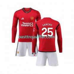 Manchester United Sancho 25 Barn Hemma Fotbollströja 2023-2024 Långärmad Manchester United Sancho 25 Barn Hemma Fotbollströja 2023-2024 Långärmad