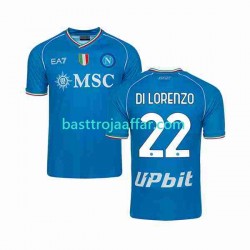 SSC Napoli DI LORENZO 22 Män Hemma Fotbollströja 2023-2024 Kortärmad SSC Napoli DI LORENZO 22 Män Hemma Fotbollströja 2023-2024 Kortärmad