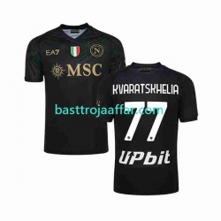 SSC Napoli KVARATSKHELIA 77 Män Tredje Fotbollströja 2023-2024 Kortärmad SSC Napoli KVARATSKHELIA 77 Män Tredje Fotbollströja 2023-2024 Kortärmad