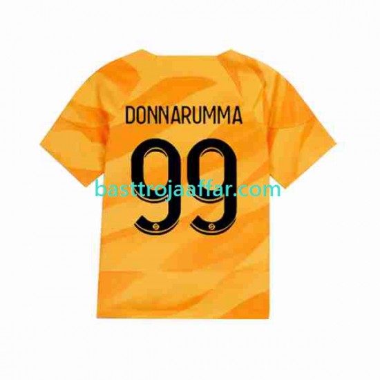 Paris Saint-Germain Donnarumma 99 Målvakt Män Borta Fotbollströja 2023-2024 Kortärmad
