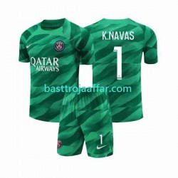 Paris Saint-Germain K.NAVAS 1 Målvakt Barn Hemma Fotbollströja 2023-2024 Kortärmad Paris Saint-Germain K.NAVAS 1 Målvakt Barn Hemma Fotbollströja 2023-2024 Kortärmad