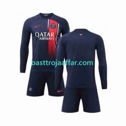 Paris Saint-Germain Barn Hemma Fotbollströja 2023-2024 Långärmad Paris Saint-Germain Barn Hemma Fotbollströja 2023-2024 Långärmad