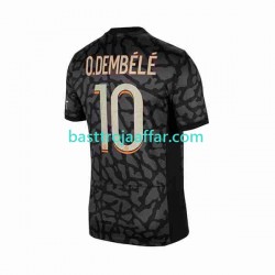 Paris Saint-Germain O.Dembele 10 Män Tredje Fotbollströja 2023-2024 Kortärmad Paris Saint-Germain O.Dembele 10 Män Tredje Fotbollströja 2023-2024 Kortärmad