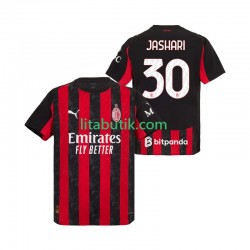 AC Milan Ardon Jashari 30 Män Hemma Fotbollströja 2025-2026 Kortärmad