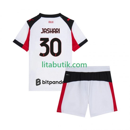 AC Milan Ardon Jashari 30 Barn Borta Fotbollströja 2025-2026 Kortärmad
