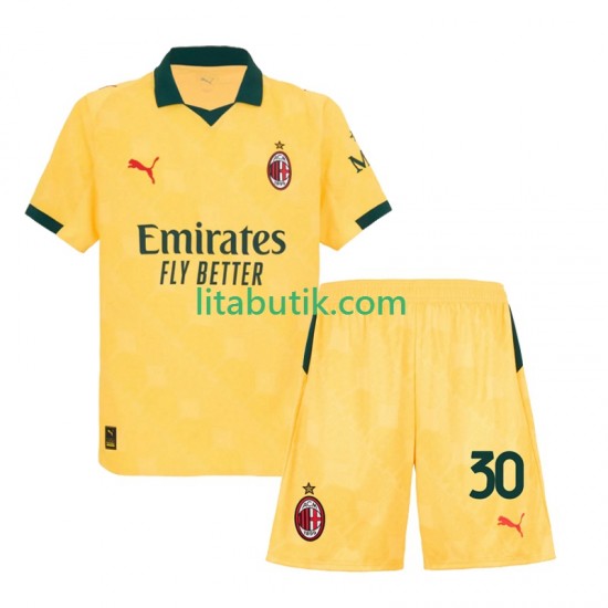 AC Milan Ardon Jashari 30 Barn Tredje Fotbollströja 2025-2026 Kortärmad