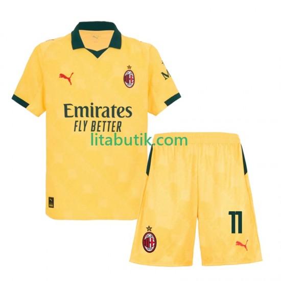 AC Milan Christian Pulisic 11 Barn Tredje Fotbollströja 2025-2026 Kortärmad