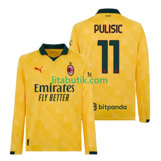 AC Milan Christian Pulisic 11 Män Tredje Fotbollströja 2025-2026 Långärmad