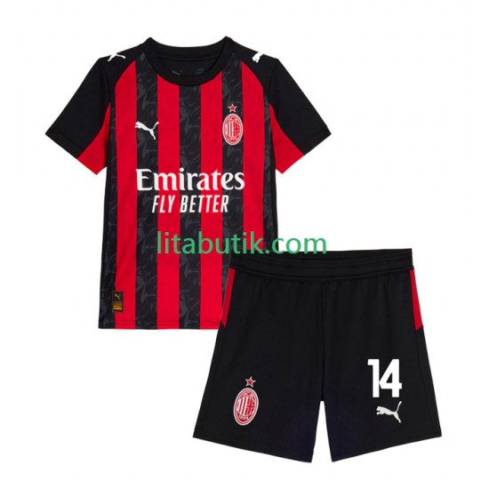AC Milan Modrić Luca 14 Barn Hemma Fotbollströja 2025-2026 Kortärmad