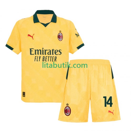 AC Milan Modrić Luca 14 Barn Tredje Fotbollströja 2025-2026 Kortärmad