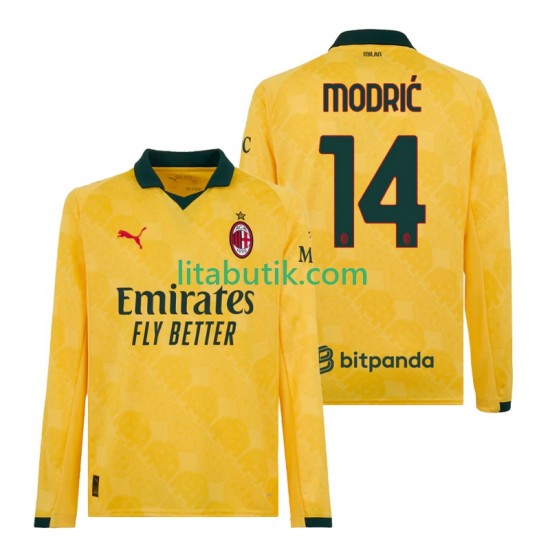 AC Milan Modrić Luca 14 Män Tredje Fotbollströja 2025-2026 Långärmad