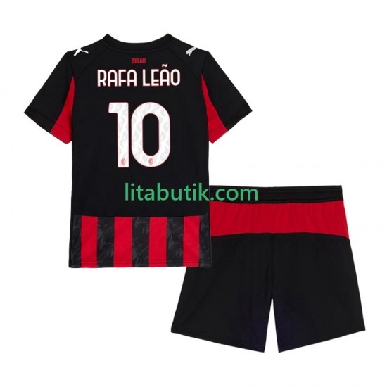 AC Milan Rafael Leao 10 Barn Hemma Fotbollströja 2025-2026 Kortärmad