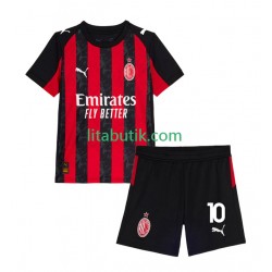 AC Milan Rafael Leao 10 Barn Hemma Fotbollströja 2025-2026 Kortärmad