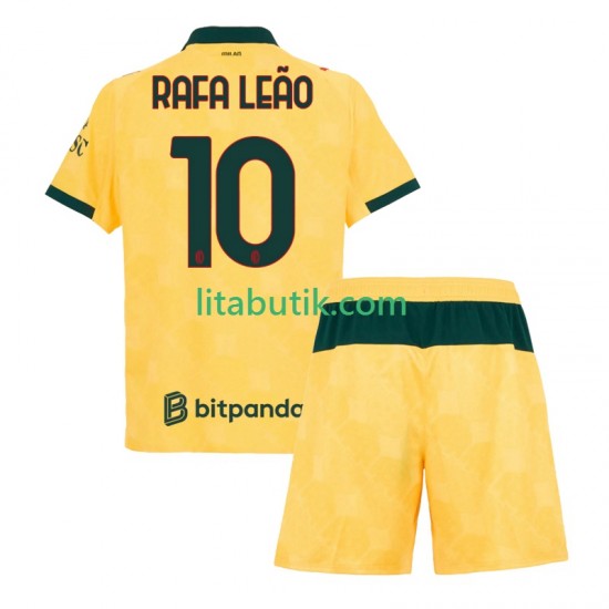AC Milan Rafael Leao 10 Barn Tredje Fotbollströja 2025-2026 Kortärmad