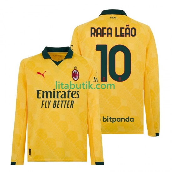AC Milan Rafael Leao 10 Män Tredje Fotbollströja 2025-2026 Långärmad