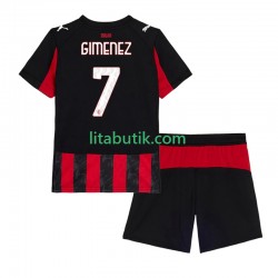 AC Milan Santiago Gimenez 7 Barn Hemma Fotbollströja 2025-2026 Kortärmad