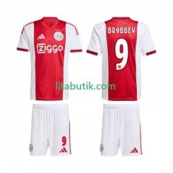 AFC Ajax Brian Brobbey 9 Barn Hemma Fotbollströja 2025-2026 Kortärmad AFC Ajax Brian Brobbey 9 Barn Hemma Fotbollströja 2025-2026 Kortärmad