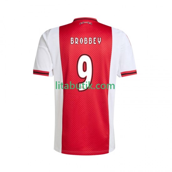AFC Ajax Brian Brobbey 9 Män Hemma Fotbollströja 2025-2026 Kortärmad
