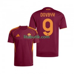 AS Roma Artem Dovbyk 9 Män Hemma Fotbollströja 2025-2026 Kortärmad