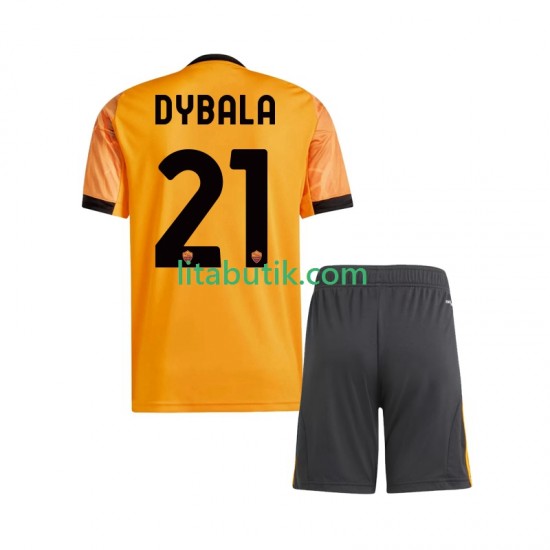 AS Roma Dybala 21 Barn Borta Fotbollströja 2025-2026 Kortärmad
