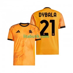 AS Roma Dybala 21 Män Borta Fotbollströja 2025-2026 Kortärmad