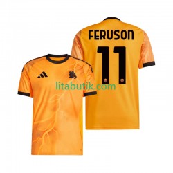 AS Roma Evan Ferguson 11 Män Borta Fotbollströja 2025-2026 Kortärmad