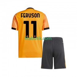 AS Roma Evan Ferguson 11 Barn Borta Fotbollströja 2025-2026 Kortärmad