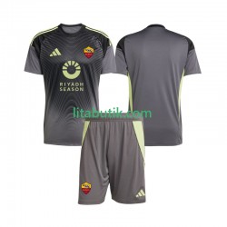 AS Roma Målvakt Barn Hemma Fotbollströja 2025-2026 Kortärmad