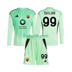 AS Roma Mile Svilar 99 Målvakt Barn Borta Fjärde Fotbollströja 2025-2026 Långärmad AS Roma Mile Svilar 99 Målvakt Barn Borta Fjärde Fotbollströja 2025-2026 Långärmad