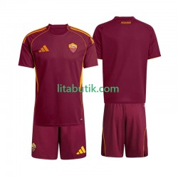 AS Roma Barn Hemma Fotbollströja 2025-2026 Kortärmad