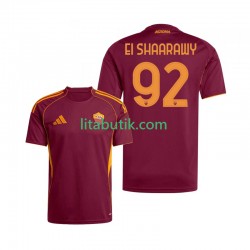AS Roma Stephan El Shaarawy 92 Män Hemma Fotbollströja 2025-2026 Kortärmad AS Roma Stephan El Shaarawy 92 Män Hemma Fotbollströja 2025-2026 Kortärmad