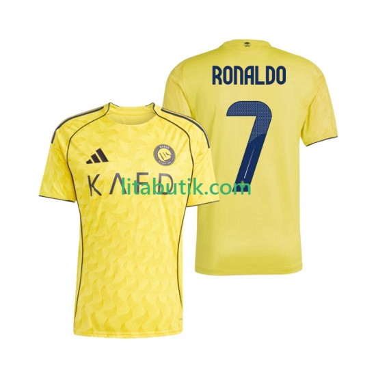 Al Nassr Cristiano Ronaldo 7 Män Hemma Fotbollströja 2025-2026 Kortärmad
