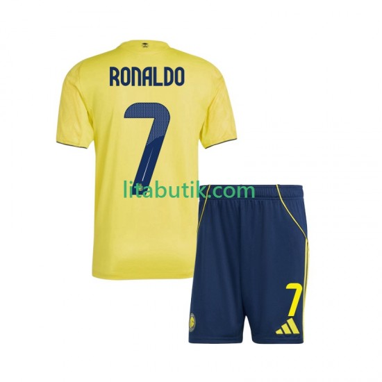 Al Nassr Cristiano Ronaldo 7 Barn Hemma Fotbollströja 2025-2026 Kortärmad