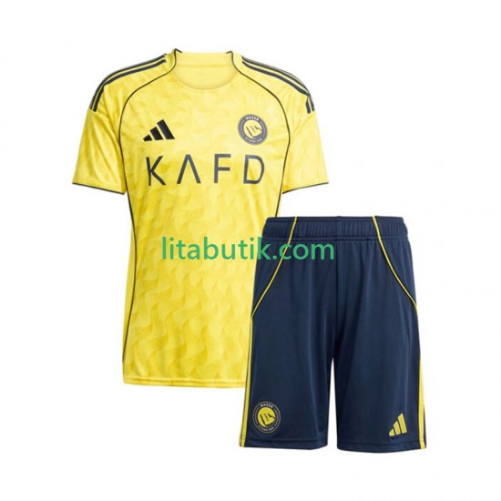Al Nassr Barn Hemma Fotbollströja 2025-2026 Kortärmad