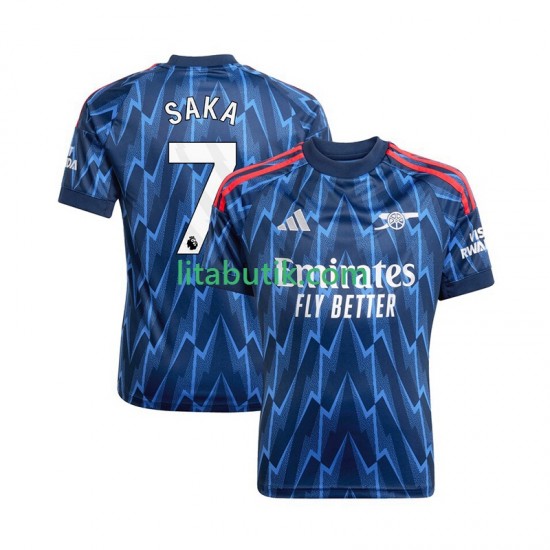 Arsenal Bukayo Saka 7 Män Borta Fotbollströja 2025-2026 Kortärmad