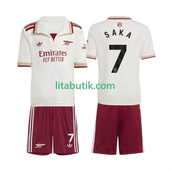 Arsenal Bukayo Saka 7 Barn Tredje Fotbollströja 2025-2026 Kortärmad