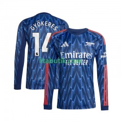 Arsenal Viktor Gyokeres 14 Män Borta Fotbollströja 2025-2026 Långärmad