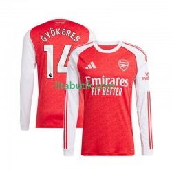 Arsenal Viktor Gyokeres 14 Män Hemma Fotbollströja 2025-2026 Långärmad