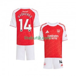 Arsenal Viktor Gyokeres 14 Barn Hemma Fotbollströja 2025-2026 Kortärmad
