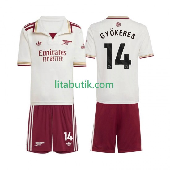 Arsenal Viktor Gyokeres 14 Barn Tredje Fotbollströja 2025-2026 Kortärmad