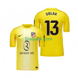 Atlético Madrid Jan Oblak 13 Målvakt Män Hemma Fotbollströja 2025-2026 Kortärmad Atlético Madrid Jan Oblak 13 Målvakt Män Hemma Fotbollströja 2025-2026 Kortärmad