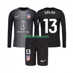 Atlético Madrid Jan Oblak 13 Målvakt Barn Borta Fotbollströja 2025-2026 Långärmad Atlético Madrid Jan Oblak 13 Målvakt Barn Borta Fotbollströja 2025-2026 Långärmad