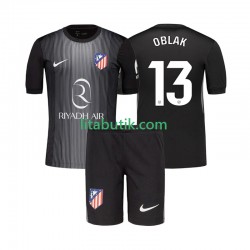 Atlético Madrid Jan Oblak 13 Målvakt Barn Borta Fotbollströja 2025-2026 Kortärmad Atlético Madrid Jan Oblak 13 Målvakt Barn Borta Fotbollströja 2025-2026 Kortärmad