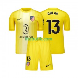 Atlético Madrid Jan Oblak 13 Målvakt Barn Hemma Fotbollströja 2025-2026 Kortärmad Atlético Madrid Jan Oblak 13 Målvakt Barn Hemma Fotbollströja 2025-2026 Kortärmad